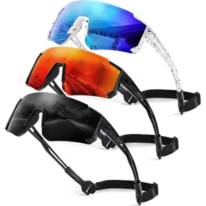 F-SGL24  3 Pack Kids Polarized Sunglasses - Youth Baseball Sunglasses for Boys Girls Age 3-12 Sports UV Protection Goggles