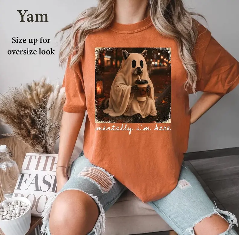 Mentally i'm here Shirt, Sweatshirt, Hoodie, Vintage Women Tee