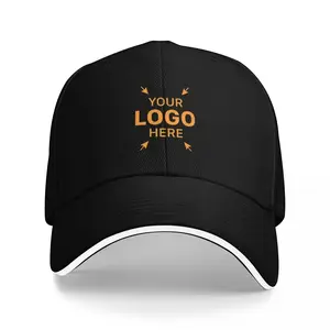 Custom Baseball Cap - Personalized Text/Photo/Logo, Adjustable Strap with Metal Buckle Closure, Lightweight Breathable Hat for Sports, Outdoor, Business - Customizable Corporate Gifts for Men & Women - All-Season Black Baseball Cap, Outdoor Headwear, Stru