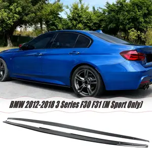 MUTUSAISI Side Skirt Extension Splitter Lip For BMW 3 Series F30 F31 (M Sport Only) 2012-2018 Body Kit Exterior Accessories