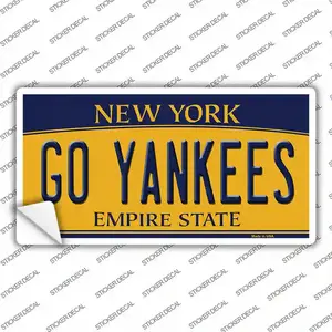 Go Yankees Novelty Sticker Decal