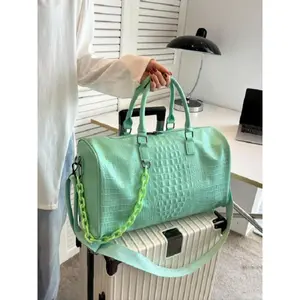 1 Piece Fashion Durable Travel Duffel Bag, Travel Essentials Bagag, Waterproof Pu Leather Multi-function Portable Bag for Travel Storage, Multifunctional Travel Duffels