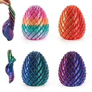 Twisty Fidget Egg Transformable 3D Printed Dragon Egg Fidget Toys Stress Relief Desk Sensory Toy for Ideal Gifts