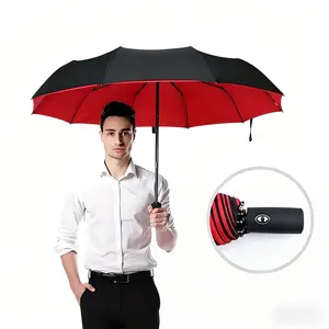 Windproof Folding Umbrella, Auto Open/close, Automatic Umbrella, Dual-Layer Sunshade, Ideal for Business & Outdoor Use, Foldable Design, Wind Resistant Umbrella