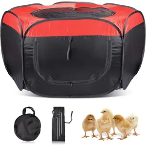 Brooder Box for Chick Starter Kit - Chick Brooder Pen/Baby Chicken Supplies Brooder Box with Ideal Size Brooding Up to 15 Baby Chick, Duck and Quail