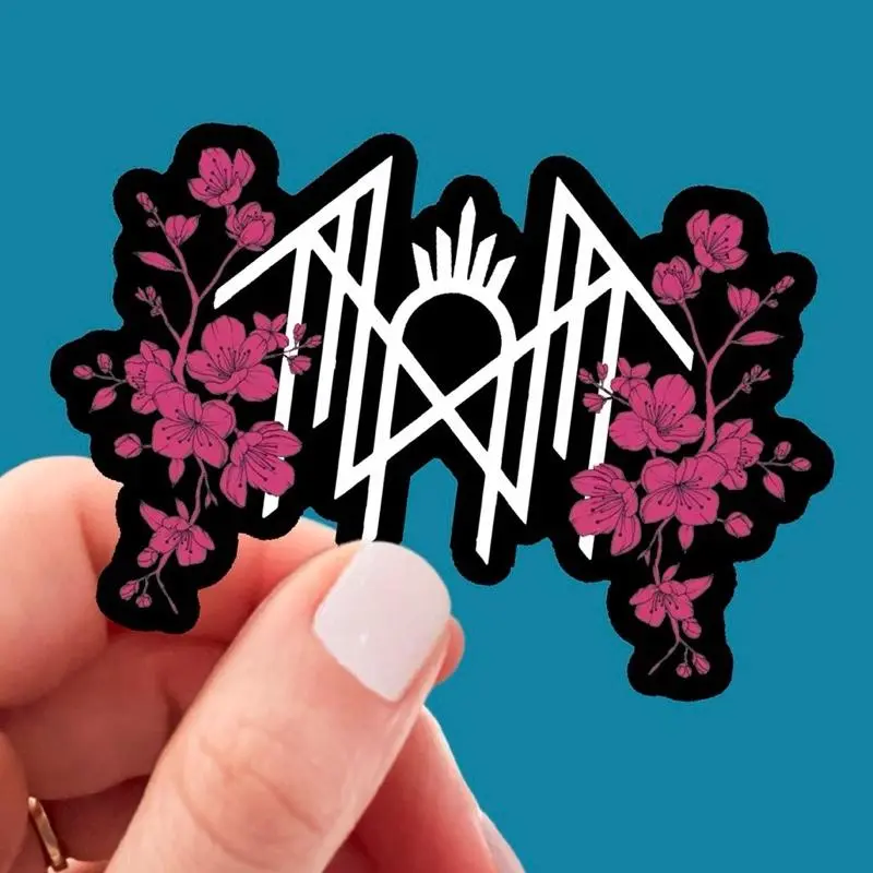 Sleep Token Symbol and Flowers Arcadia Car Window Decal Sticker Permanent Waterproof Vinyl SNG