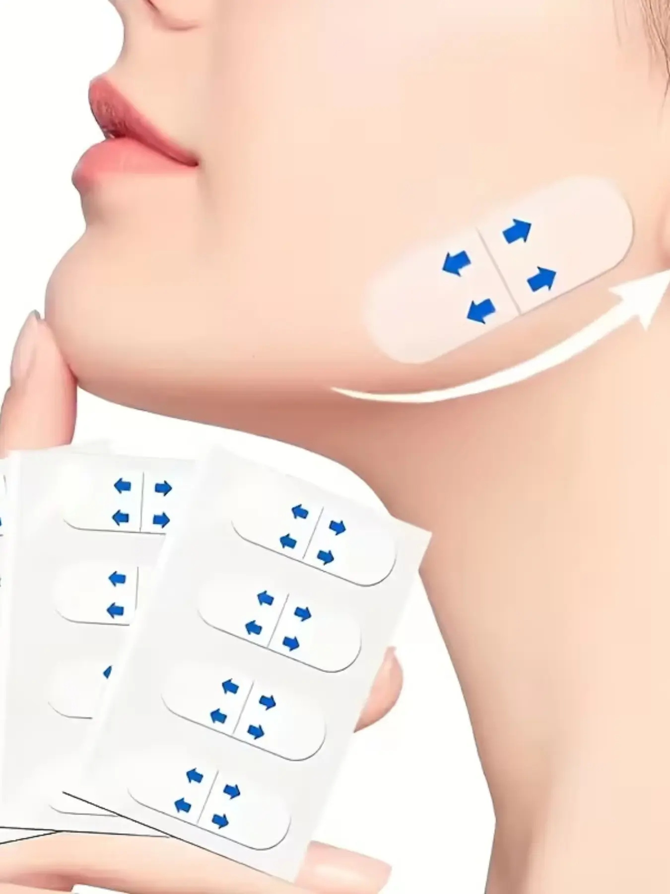 40pcs Ultra-Thin Invisible Face Patch, Anti Wrinkle Patches, Facial Lift Tape for Eyes, Double Chin, Neck, Transparent Face Shaping Sticker, Valentine's Day Gift, Facelift Wrinkle Reducer, Face Lifting Tape