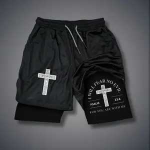 Christianity Jesus jorts outfit men 80s 90s short shorts summer camo shorts  graphic sweatshorts men gifts