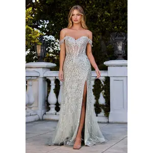 Sequin Off The Shoulder Dress 01 By Cinderella Divine -CD0203