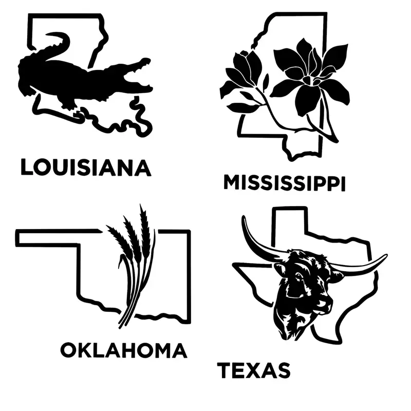 Customizable State Car Decal- Durable and Easy to Apply