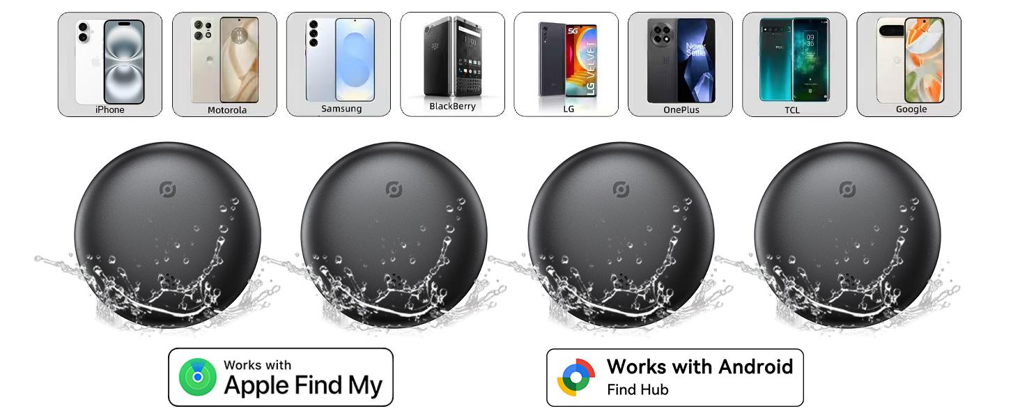 Air Tracker Tags for Android or iOS, Dual System Air Smart Tags-4 Pack, Compatibility with iOS Find My or Google'S Find Hub App, IP66 Weatherproof Bluetooth Tracker Tag with keychain accessories Item Finder for Cars,Keys,Luggages,Backpacks,Wallets& Pets Air Tracker Tags for Android or iOS, Dual System Air Smart Tags-4 Pack, Compatibility with iOS Find My or Google'S Find Hub App, IP66 Weatherproof Bluetooth Tracker Tag with keychain accessories Item Finder for Cars,Keys,Luggages,Backpacks,Wallets& Pets