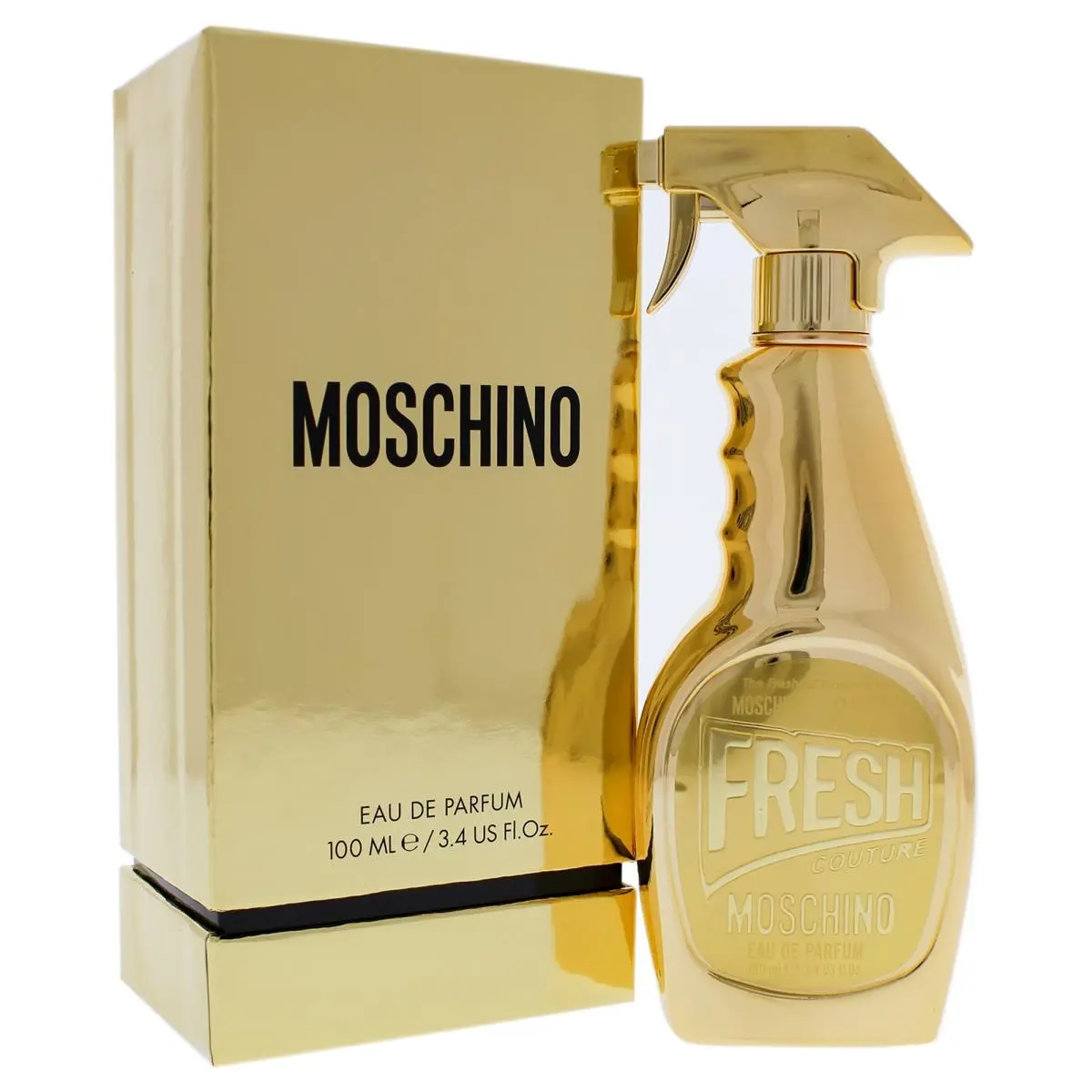 MOSCHINO Gold Fresh Couture Eau de Parfum, Long-Lasting Women's Fragrance, Elegant Alluring Signature Scent in a Gold Perfume Spray Bottle, 3.4 fl oz, Elegant Alluring Fragrance, Affordable Prices, 3 To 3.9 Fl Oz