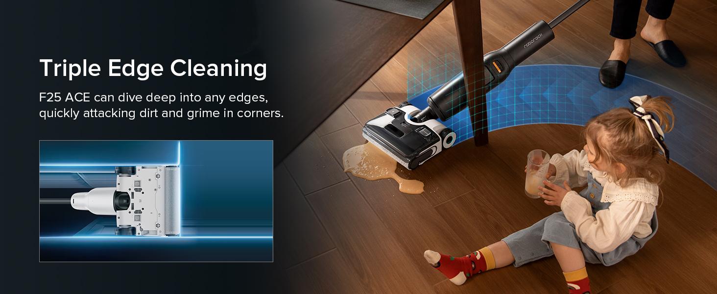 Roborock F25 ACE Wet Dry Vacuum Cleaner, 194°F Hot Air Flash Drying Electric Mop, Cordless, with Zero Tangle, 180° Lie Flat #TikTokShopBlackFriday #TikTokShopCyberMonday