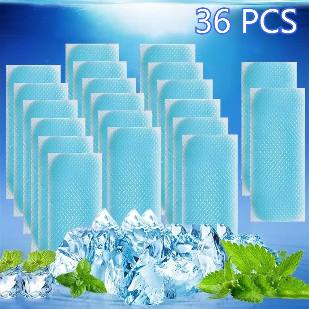 36 Sheets Kid Fever Patches for Kids Fever Discomfort & Pain Relief, Cooling Relief Fever Reducer, Soothe Headache Pain