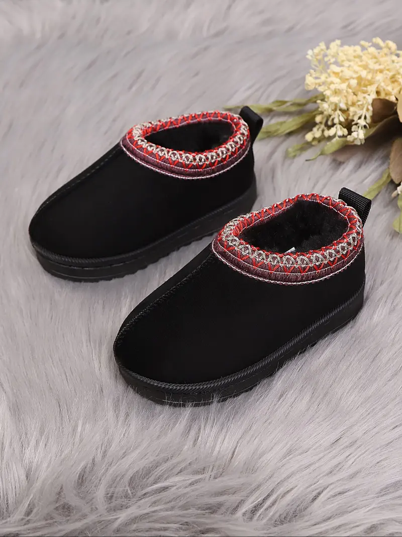 New Fall Winter Warm Snow Boots for Girls, Cute Comfortable One-Click Slip-On Shoes, Perfect Gift for Kids, Textile Upper, Plain Pattern, Fuzzy Fur Trim Boots - TikTok Shop New Fall Winter Warm Snow Boots for Girls, Cute Comfortable One-Click Slip-On Shoes, Perfect Gift for Kids, Textile Upper, Plain Pattern, Fuzzy Fur Trim Boots - TikTok Shop
