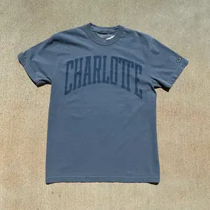 Glory Days Apparel -  Charlotte Color Stack Blue Jean T-Shirt