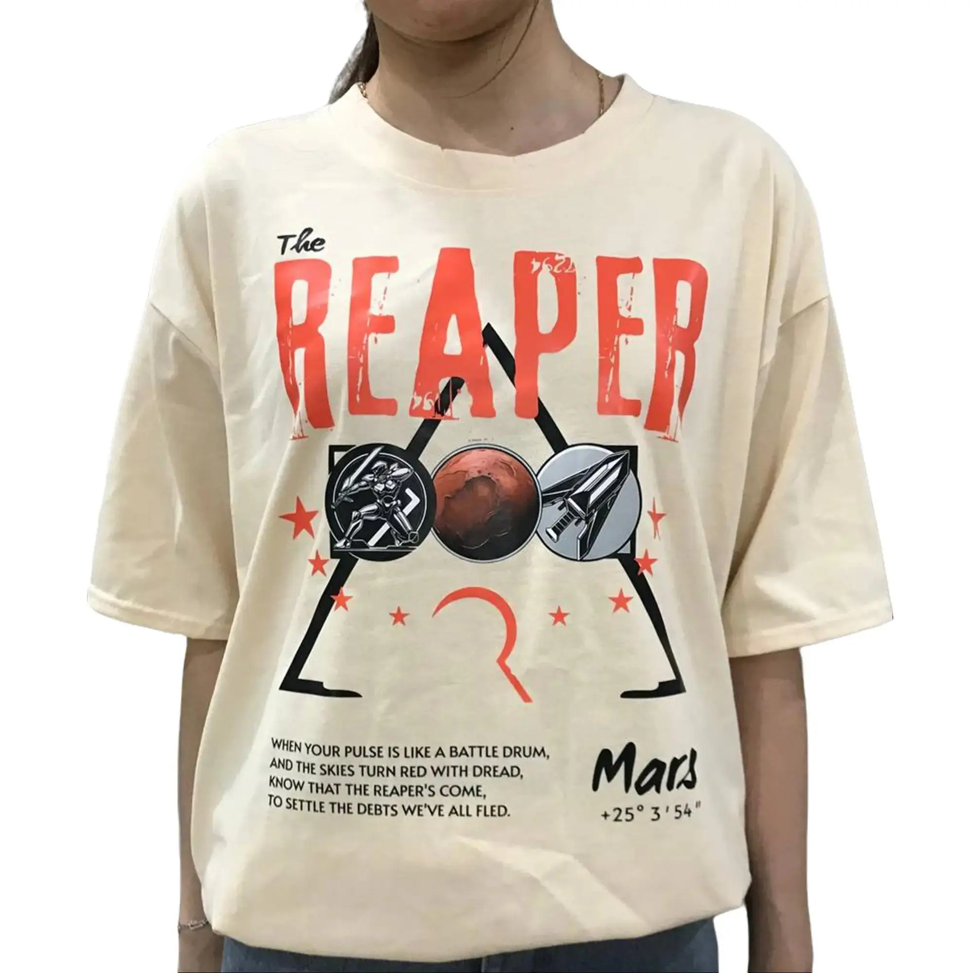 100% Cotton Silent Reaper Shirt, Garment Dyed Dystopian Graphic Tee, Dark Sci Fi Literature Cotton T-Shirt for Men for Women, Red Rising Inspired