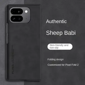 Luxury Business Man Phone Case for Google Pixel Pixel 9 Pro Fold Fold2 Sheepskin Leather All-inclusive Lens Phone Back Cover