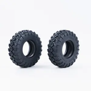 FCX10 Range Rover/Defender MT Tires 4.3" 1 Pair (25 Degrees) with Foam