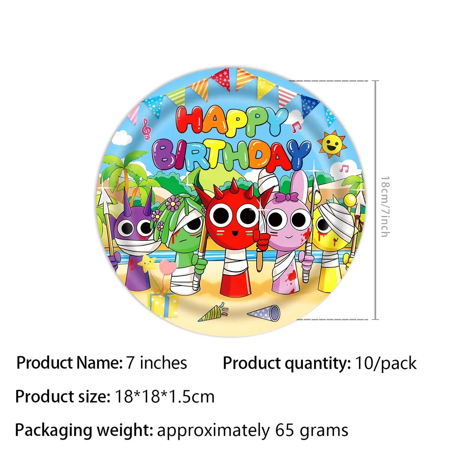 7inch plate-10pcs-1