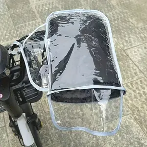 All-Season Windproof and Rainproof Handlebar Covers, Winter Thick Warm Hand Guards for Electric Bike Motorcycle Scooter, Universal Anti-Slip
