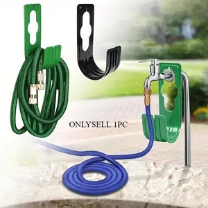 1pc Water Hose Hanger, Water Pipe Hook Water Hose Holder, Water Hose Organizer, Garden Hose Hanger Metal Expandable Garden Watering Hosepipe Hook Wall Mounted Tidy Holder