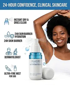 Deodorant Antiperspirant - 72Hr Clinically Tested Sweat & Odor Control - Mild and non-irritating, Reduce Odor Causing Bacteria - Nourishes Skin，Fresh and natural flavor