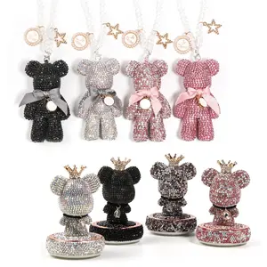 【R17】Rhinestone jewelry violent bear car aromatherapy