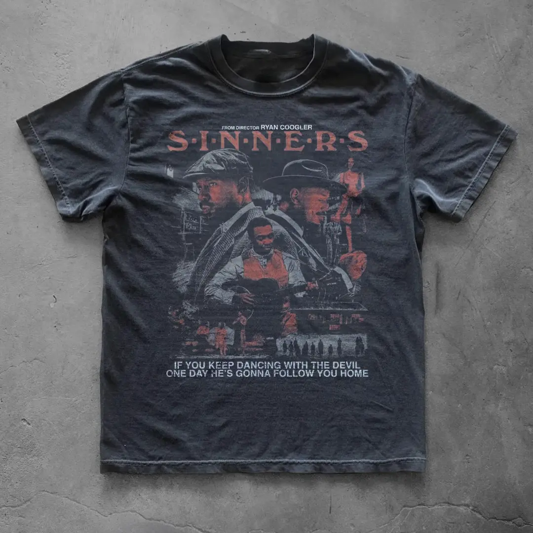 Gildan Men's Women's T-shirt, Sinners Vintage Graphic Tees, Horror Movie Tshirt, Movie Lover, Vampire Film Tee, Gifts Shirt, Menswear Womenswear Streetwear Y2k