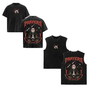 Men's Retro Oversized Old School RuneScape Inspired Apparel - "Say Your Prayers" OSRS Prayer Graphic T-Shirt, Gym Menswear