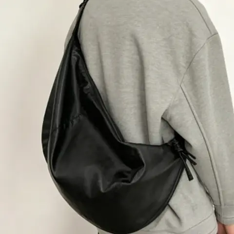 1pc Men's crossbody bag, Everyday crossbody bag, solid color and clean color, shoulder bag with zipper closure, casual and simple, suitable for college students, campus work, commuting, shopping, Shoulder Messenger Bag, Casual crossbody bags
