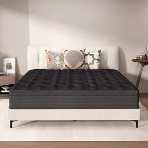 12 Inch Hybrid Memory Foam Mattress Twin Full Queen King Sizes with Individual Pocket Springs Compressed In-A-Box Design for Cool Sleep