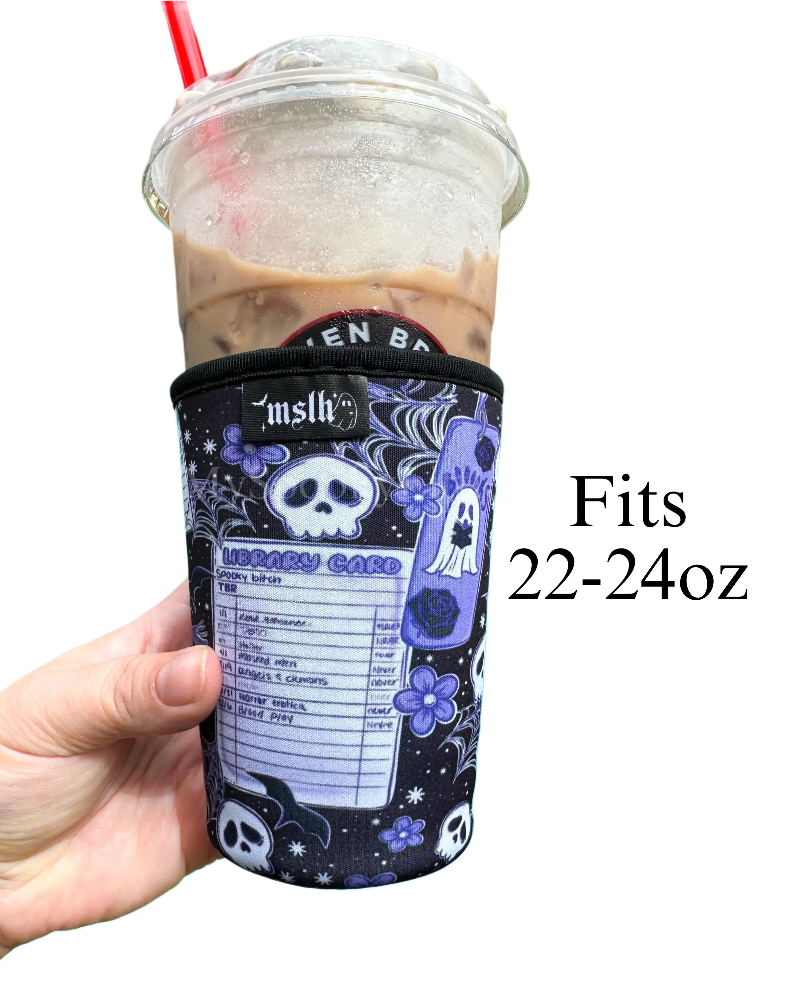 Bookish Coffee Cup Sleeve for 22-24oz Drinkware
