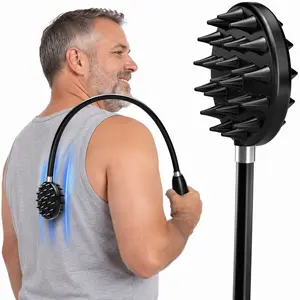 【FathersDayGift】TUKUOS Upgraded Curved Back Scratcher for Men Women 360 Flexible Telescopic Extendable Foldable Bendable Backscratchers Gentle Lightweight Body Care Father's Day Gift Mother's Day Gift Large Scratch Surface Deep Soothing Scratch