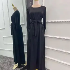 Women's Casual Silky Abaya with Soft Lining - Womenswear