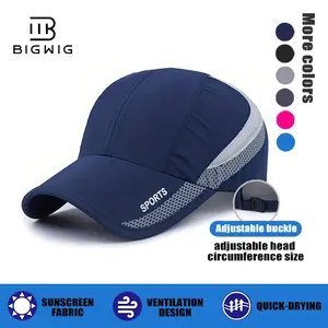 BIGWIG Outdoor adjustable sports sun hat, lightweight, waterproof and breathable sports cap, UPF50+ sun protection, ultra-thin quick-drying sun protection baseball cap, lightweight running cap, camping and hiking quick-drying hat, unisex