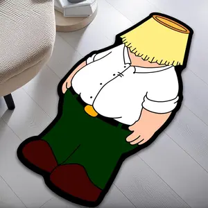 Cartoon Fun Design Tufted Cushion, Soft and Comfortable Polyester Fiber Material, Cute Bedroom Decoration, Washable Interior Accessories, Bedroom Decorative Accessories