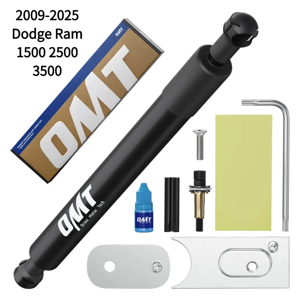 【SpotlightDay】Orion Motor Tech Truck Tailgate Assist Compatible with 2009-2025 Dodge Ram 1500 2500 3500, Pickup Tailgate Lift Assist Hardware & Mylar Sheet Kit 2009 2010 2011 2012 2013 2014 2015 2016 2017 2018-2025 Dodge Ram 1500 2500 3500 Vehicle Shock