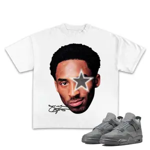 KB24 Wet Cement Unisex T-shirt, 4S Wet Cement Unisex Shirt, Rap Tee Match Sneaker, Casual Cotton Menswear, Full Size Options