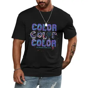COLORFUL Unisex Organic Tee Combed Cotton Color Block Design | TikTok Viral Eco Fashion