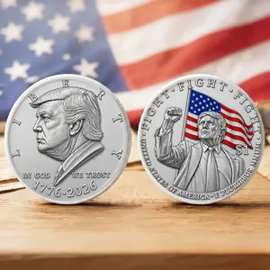 Trunp 250th Anniversary Commemorative Coin 1776-2026, 4th of July Patriotic Challenge Coin, Trunp Collectible Coin Gift for Supporters, Young & Adults