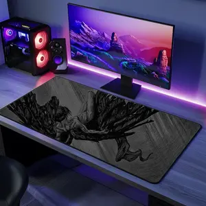 Gaming mouse pads/desk mats, cool angel falling design, dark mousepad design