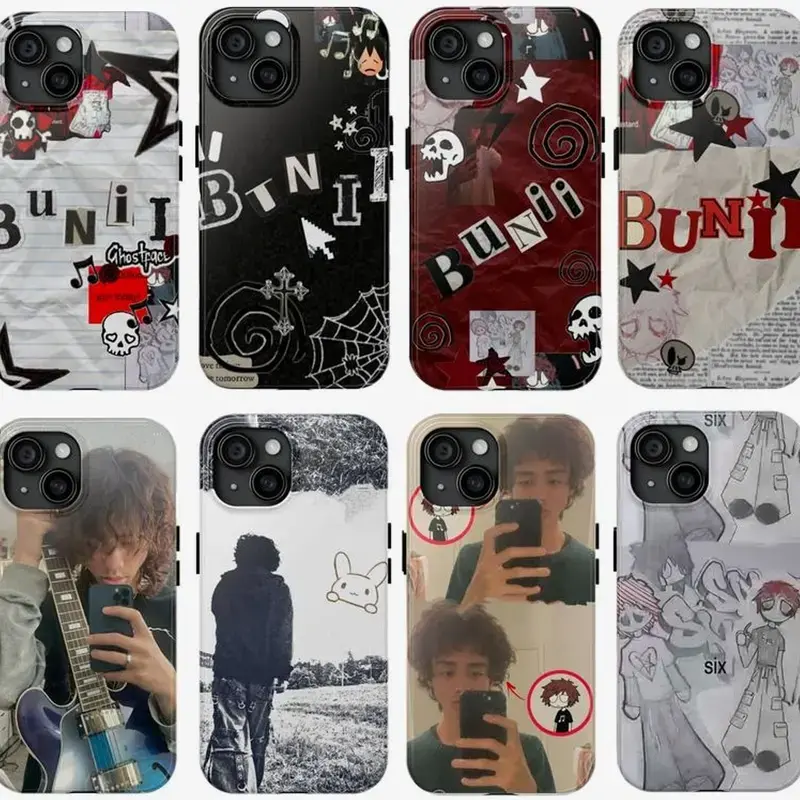 Bun1i Rapper Phone Case, Rap Art Album Phonecase, Gifts for Fans, for iPhone 17 16 15 14 13 12 11