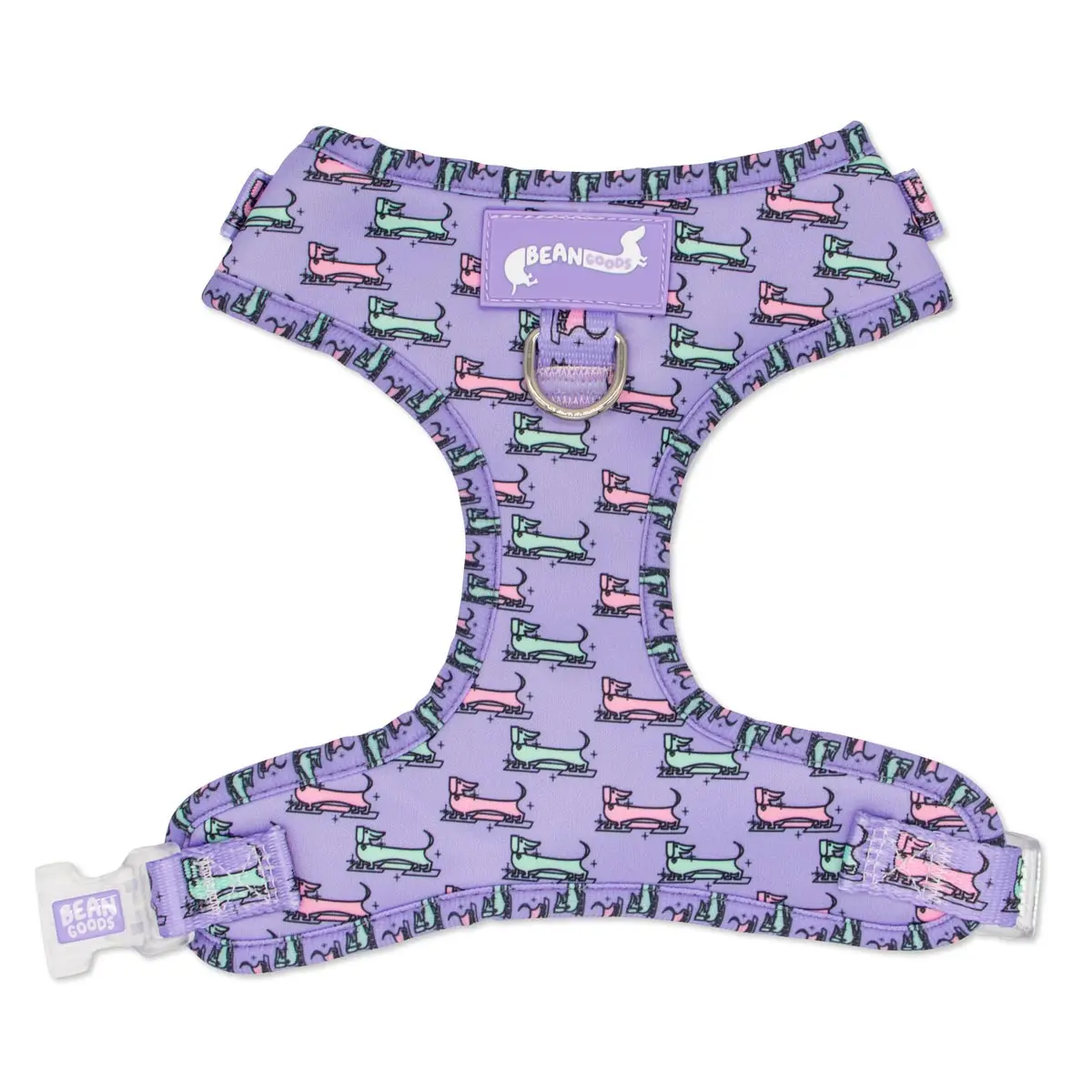 Adjustable Dog Harness - Mid-Mod Dox Collection with Custom Neoprene Fabric & Breathable Mesh for Comfort