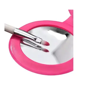 Chic Hand Portable Vanity Cosmetic Mirror Keychain Foldable Compact Mini Makeup Pocket Mirror for On-the-Go Beauty