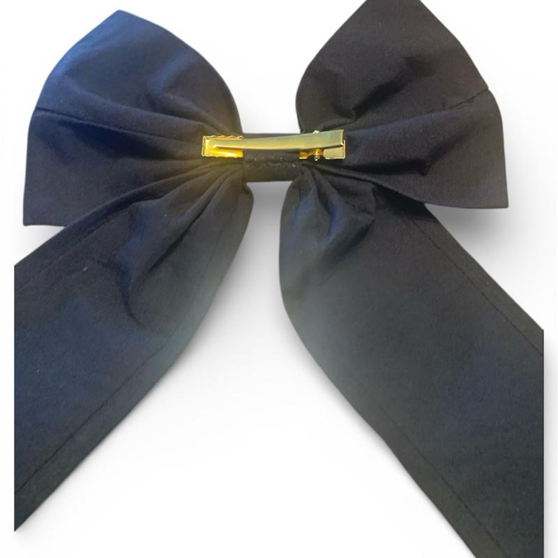 HUGE 9.5" Mardi Gras Beaded Bow Black Purple Green Gold Oversized Hair Clip NOLA Carnival Outfit Accessories Jumbo Fleur De Lis Bow for Fat Tuesday Parade