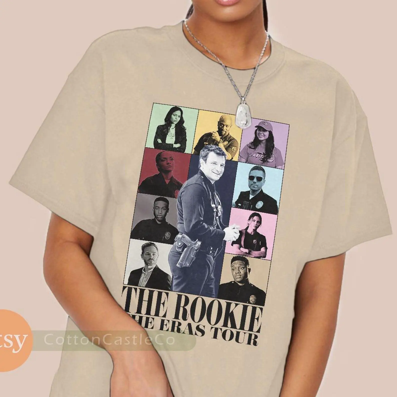 The Rookie Shirt tim bradford Tee 90s tv television series concert style T-Shirt