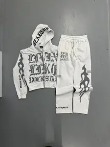 Wealthy Brand "Rockstar" Tracksuit Set - White