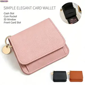 Women’s Slim Mini Wallet RFID Blocking, Small Bifold Card Holder with Coin Pocket & ID Window, Minimalist Compact Purse for Everyday Carry, Cute Gift for Women Girls