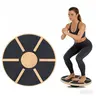 Wooden Balance Board with Textured Grip - 15.75" Dia., 360-Degree Rotation, Lightweight Compact Exercise Equipment for Home, Core Stability, Better Coordination, Rehabilitation Training